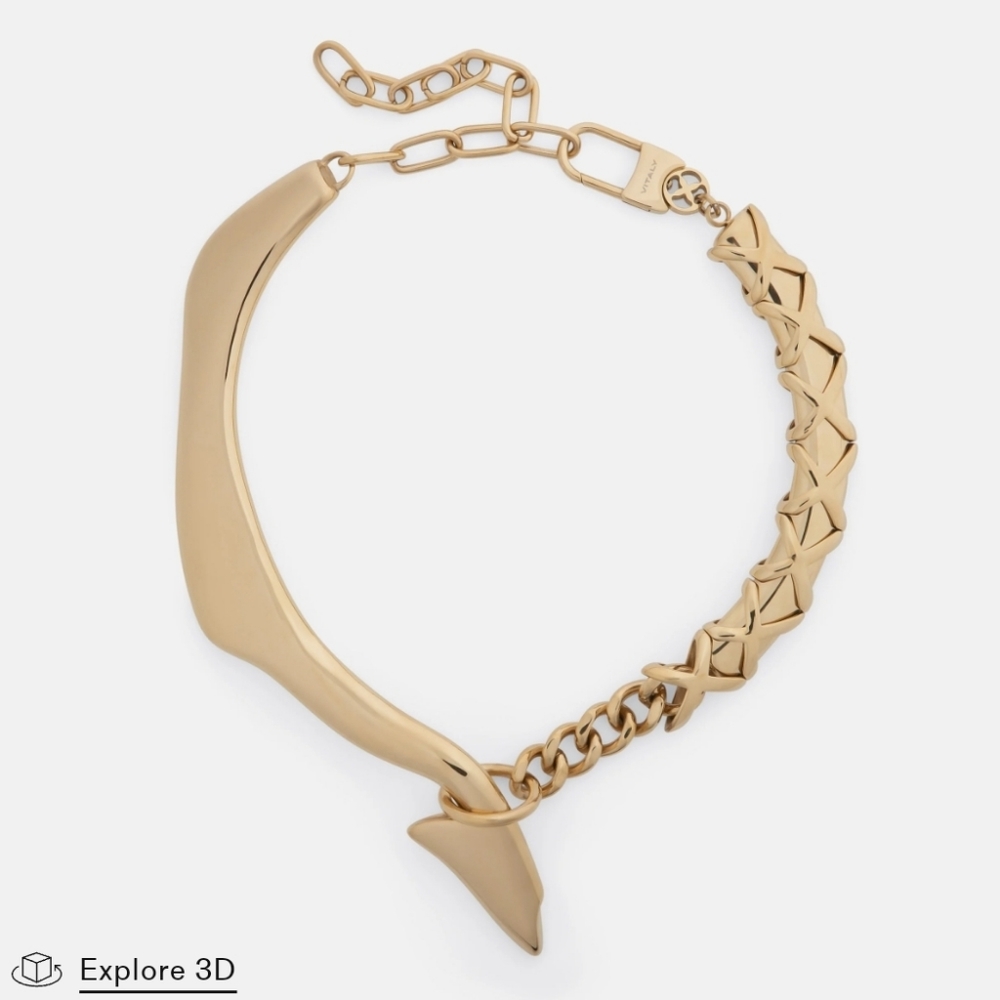 Unique gold necklace